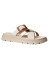 szczegóły Kapcie damskie Nis GEMMA/1 Ciabattone Pelle/Fibbia Off-White/Oro