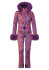 szczegóły Damski kombinezon Goldbergh Zafira Ski Suit Faux Border Snake Pink