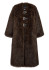 szczegóły APPARIS Nolwen Fox Maxi Coat Dark Brown