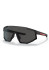 szczegóły Okulary przeciwsłoneczne Prada PS 04WS DG006F39 Czarna guma/Ciemnoszary
