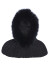szczegóły Goldbergh Naomi Hooded Scarf Faux Border Black