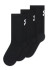 szczegóły Skarpetki dziecięce On Running Logo Sock High 3P, czarne