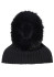 szczegóły Damski szalik z kapturem Goldbergh Naomi Hooded Scarf Faux Border Black