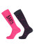 szczegóły Barts Basic Skisock 2 Pack Print fuchsia