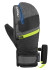 szczegóły Rękawice narciarskie dziecięce Reusch Leo R-TEX® XT Junior Lobster 7623 Czarny melanż/Żółty ochronny/Brilliant Blue