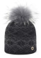 podgląd Damska czapka Granadilla Bloom Fur Black
