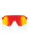 podgląd 100% S3 - Soft Tact Neon Orange - HiPER Red Multilayer Mirror Lens