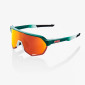 podgląd Okulary przeciwsłoneczne 100% S2 – Gloss Metallic Bora / Matte White – HiPER Red Multilayer Mirror Lens