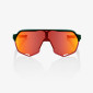 podgląd Okulary przeciwsłoneczne 100% S2 – Gloss Metallic Bora / Matte White – HiPER Red Multilayer Mirror Lens