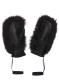 podgląd Rękawiczki damskie Goldbergh Hando Mittens Real Raccoon Fur Black