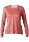 podgląd Damska koszulka rowerowa Fox W Flexair Ascent LS Jersey Salmon