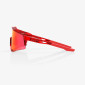 podgląd Okulary sportowe 100% SPEEDCRAFT - Gloss Translucent Red - Hiper Red Mirror lens