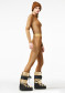 podgląd Damskie spodnie Goldbergh Furious Baselayer Pants Mocha