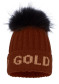 podgląd Goldbergh Hodd Beanie Real Pom mocha