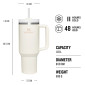podgląd Stanley Quencher H2.O FlowState Tumbler 1180 ml Cream Tonal