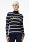 podgląd Goldbergh Mimi Long Sleeve Knit Sweater Breton Stripe Blue/Cream
