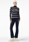 podgląd Goldbergh Mimi Long Sleeve Knit Sweater Breton Stripe Blue/Cream