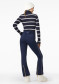 podgląd Goldbergh Mimi Long Sleeve Knit Sweater Breton Stripe Blue/Cream
