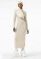 podgląd Goldbergh Mireille Long Sleeve Knit Dress Champagne