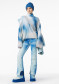 podgląd Goldbergh Mouna Long Sleeve Knit Sweater Denim Print