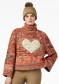 podgląd Damski sweter Goldbergh Aimee Long Sleeve Knit Sweater Army/Orange