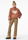 podgląd Damski sweter Goldbergh Aimee Long Sleeve Knit Sweater Army/Orange