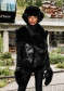 podgląd Goldbergh Cher Fluffy Aviator Hat Black