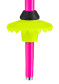 podgląd Kijki do zjazdu dla dzieci Leki Racing Kids neonoworóżowo-czarno-neonowożółte