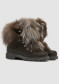podgląd Nis 2115403/4 Scarponcino Pelle Stamp. Black/Pelliccia Volpe