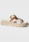 podgląd Kapcie damskie Nis GEMMA/1 Ciabattone Pelle/Fibbia Off-White/Oro