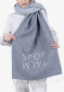 podgląd Damski szal Sportalm 950119 Grey Melange Dark