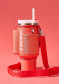 podgląd Uchwyt na kubek Stanley The All-Day Quencher/Cup Carry-All – Hot Coral (1180 ml)
