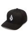 podgląd Męska czapka z daszkiem Volcom Full Stone Flexfit Hat – czarna