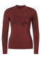 podgląd Damska funkcjonalna koszulka Goldbergh Francesca Long Sleeve Tee Vino Rosso