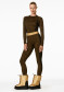podgląd Damska koszulka Goldbergh Feline Baselayer Long Sleeve Jaguar