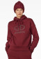 podgląd Damska bluza z kapturem Goldbergh Giorgia Hooded Sweater Vino Rosso