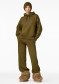 podgląd Damska bluza z kapturem Goldbergh Giorgia Hooded Sweater Dark Olive