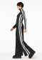 podgląd Damskie spodnie Goldbergh Banda Wide Leg Track Pant Black/White