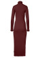 podgląd Damska sukienka Goldbergh Mireille Long Sleeve Knit Dress Vino Rosso