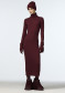 podgląd Damska sukienka Goldbergh Mireille Long Sleeve Knit Dress Vino Rosso