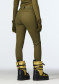 podgląd Damskie spodnie slim fit Goldbergh Sandy Ski Pants Dark Olive