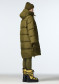 podgląd Damska puchowa kurtka Goldbergh Chaleur Jacket – Dark Olive     