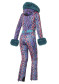 podgląd Damski kombinezon Goldbergh Zafira Ski Suit Faux Border Snake Turchese