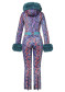 podgląd Damski kombinezon Goldbergh Zafira Ski Suit Faux Border Snake Turchese