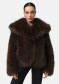 podgląd Płaszcz damski APPARIS Yara Fox Coat Dark Brown