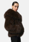 podgląd Płaszcz damski APPARIS Yara Fox Coat Dark Brown