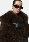podgląd Płaszcz damski APPARIS Yara Fox Coat Dark Brown