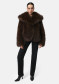 podgląd Płaszcz damski APPARIS Yara Fox Coat Dark Brown