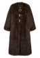 podgląd APPARIS Nolwen Fox Maxi Coat Dark Brown