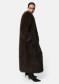 podgląd APPARIS Nolwen Fox Maxi Coat Dark Brown